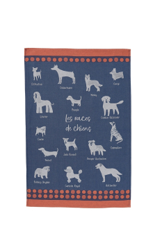 Preview: Coucke Geschirrtuch Hunderassen